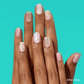Close-up of Dashing Diva gel nail strips in Lavender Dreams
