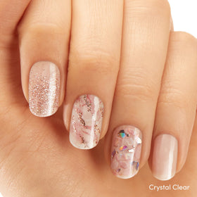 Close-up of Dashing Diva gel nail strips showing glossy finish
