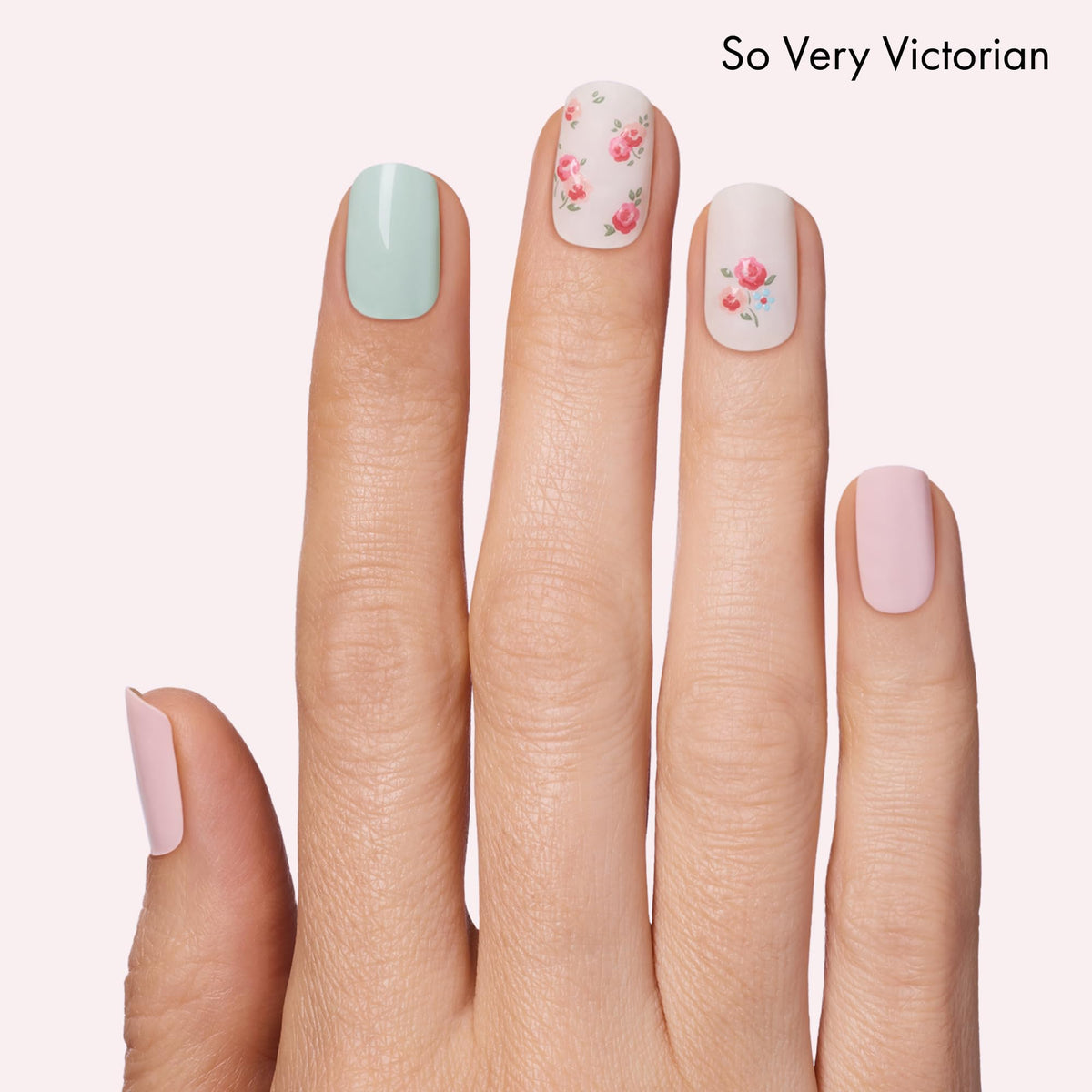 Close-up of Dashing Diva nail strips showing glossy finish