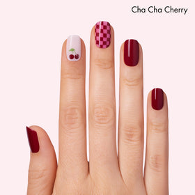 Close-up of Dashing Diva nail strips showing glossy finish
