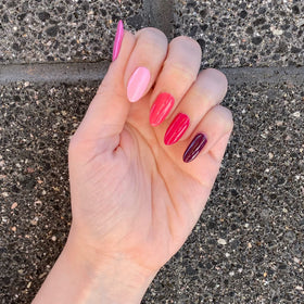 Close-up of Dazzle Dry Heart of Fire mini lacquer