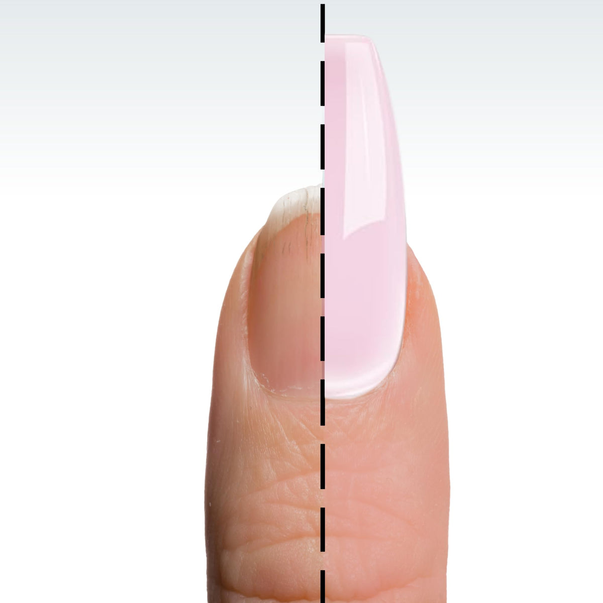 Close-up of DeEnti Medium Pink Acrylic Nail Powder texture