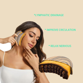 Close-up of Deepcolorpy Lymphatic Contour Face Brush bristles
