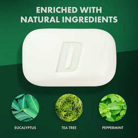 Close-up of Defense Soap peppermint bar