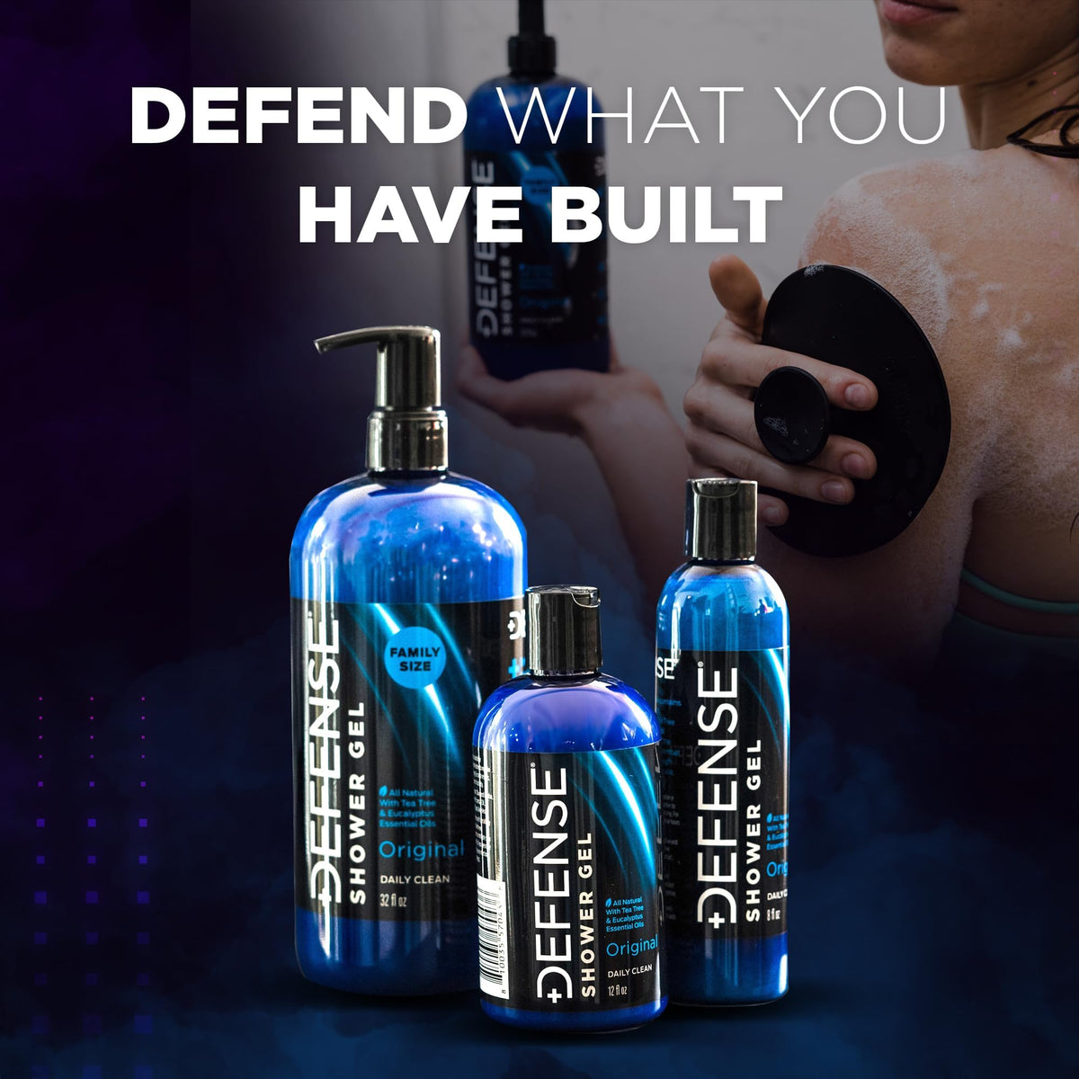 Close-up of Defense Soap Tea Tree Body Wash texture