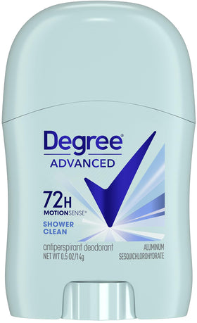 Close-up of Degree deodorant stick with Shower Clean scent