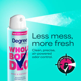 Close-up of Degree Women Whole Body Deodorant Spray nozzle