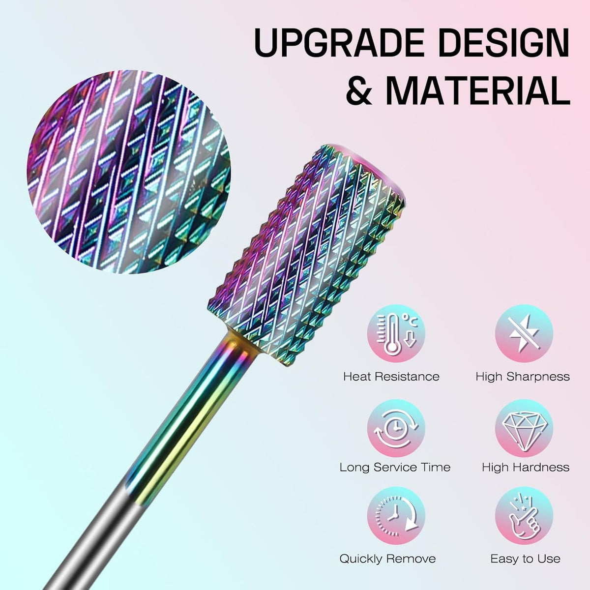 Close-up of Depvko carbide drill bits