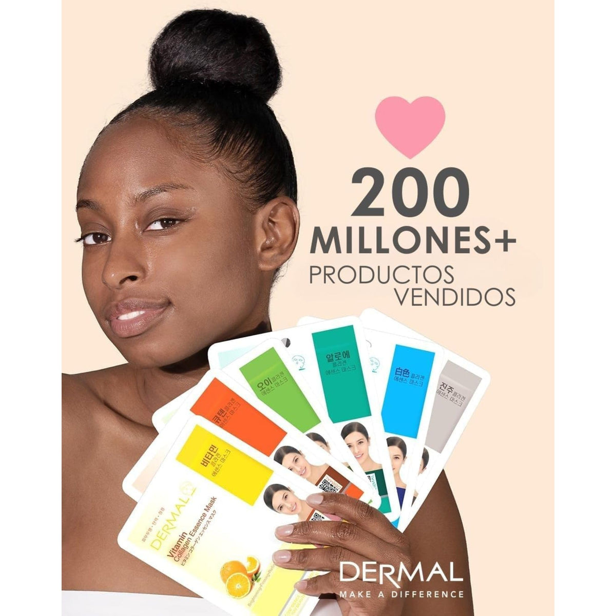 Close-up of DERMAL essence sheet mask with Aloe ingredient