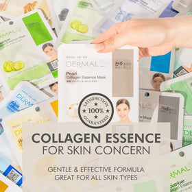 Close-up of DERMAL sheet mask with Aloe and Cucumber