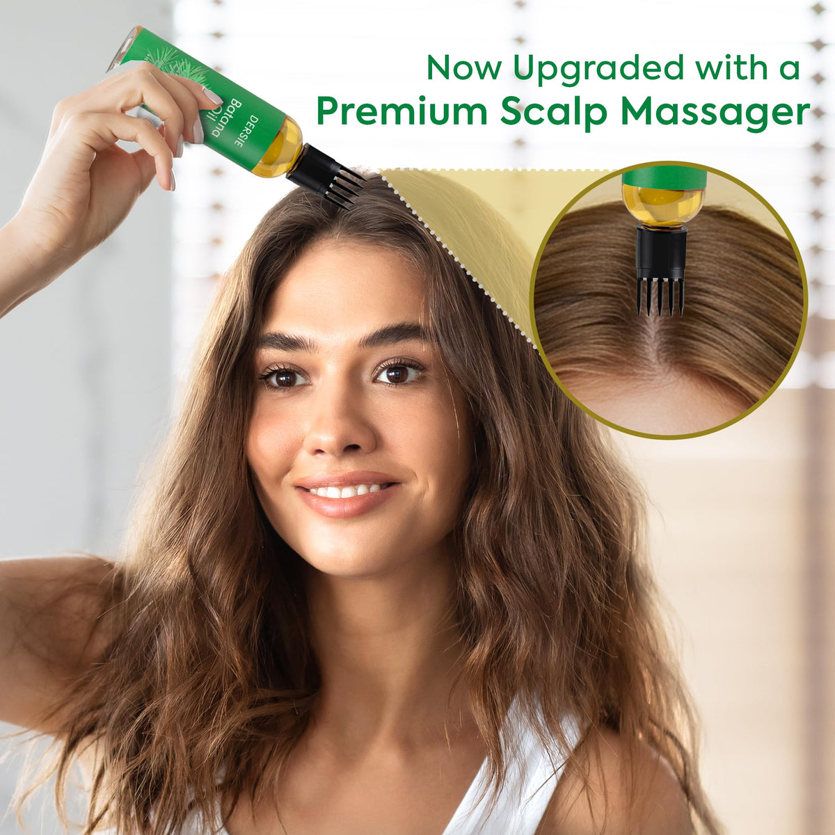 Close-up of Dersie Batana Oil massager applicator
