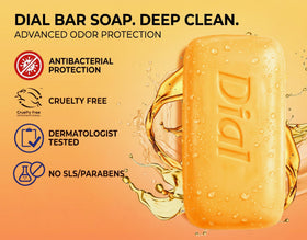 Close-up of Dial Antibacterial Soap Bar creamy lather