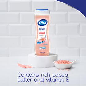 Close-up of Dial Body Wash texture on hand