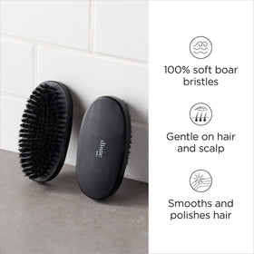 Close-up of Diane Boar Bristle Military Brush bristles