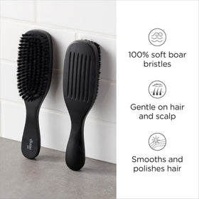Close-up of Diane Boar Bristle Wave Brush showing soft bristles