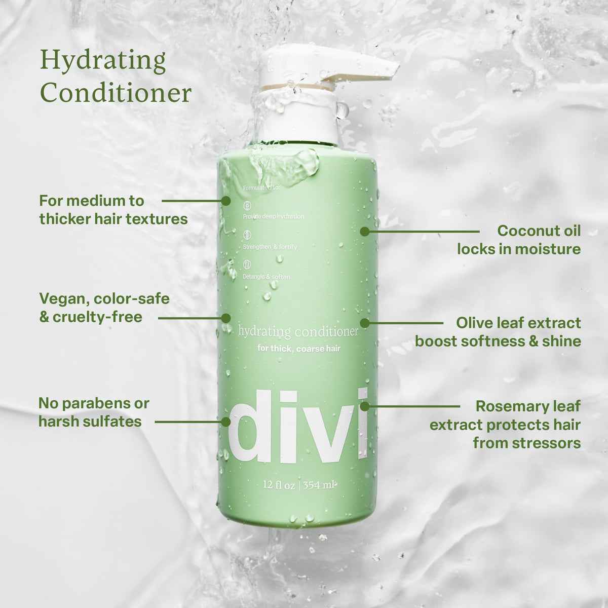 Close-up of Divi Hydrating Conditioner texture