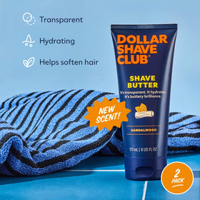 Close-up of Dollar Shave Club Sandalwood Shave Butter texture