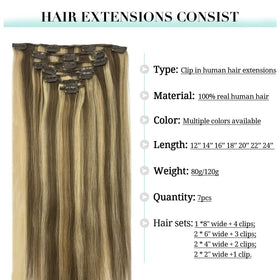 Close-up of DOORES U-shaped metal clips on hair extensions