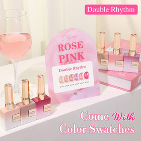 Close-up of Double Rhythm Gel Nail Polish bottles