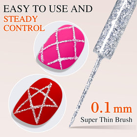 Close-up of Double Rhythm Metallic Gel Liner brush