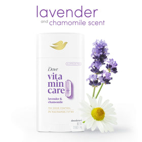 Close-up of Dove Lavender & Chamomile Deo Stick texture