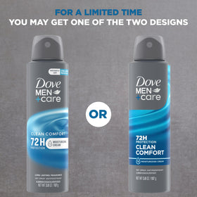 Close-up of DOVE MEN + CARE Antiperspirant Dry Spray nozzle