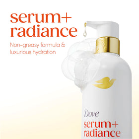 Close-up of Dove Radiance Shower Oil Body Wash pump