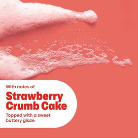 Close-up of Dove x Crumbl Strawberry Crumb Cake Beauty Bar texture