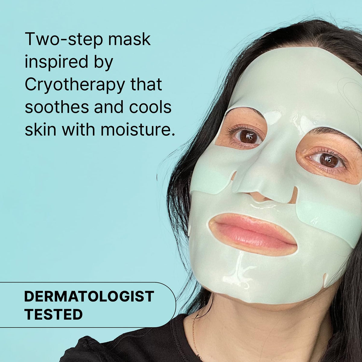 Close-up of Dr.Jart+ Cryo Rubber Face Mask showing the ampoule