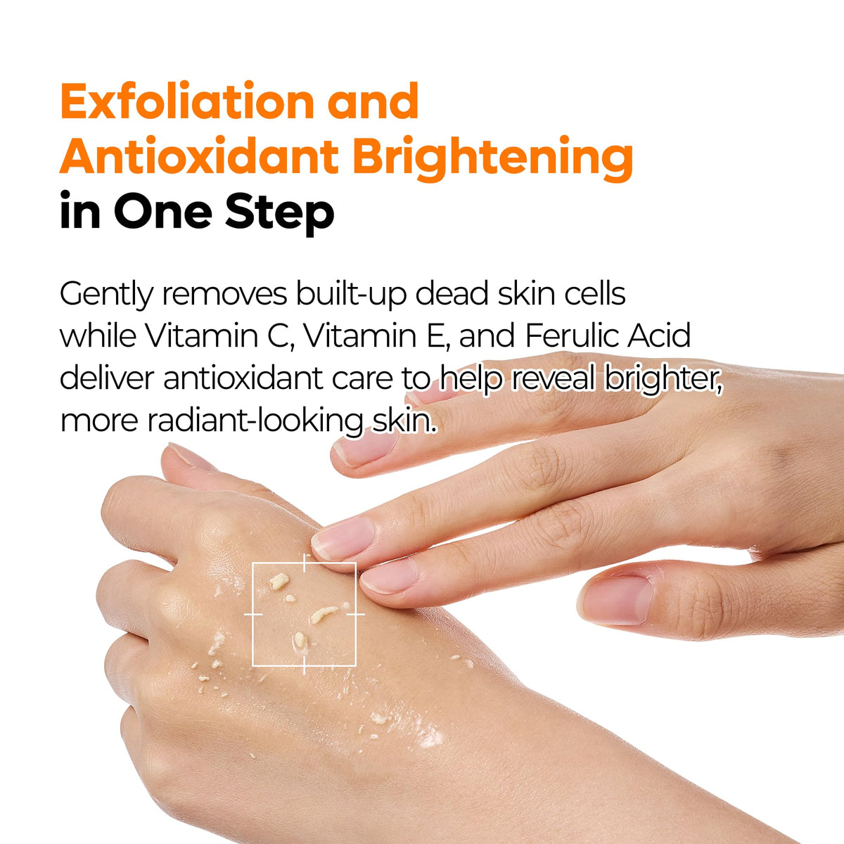 Close-up of Dr.Melaxin Glow Rice Peeling Ampoule texture