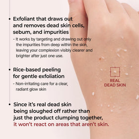 Close-up of Dr.Melaxin Peel Shot Glow White Rice Peeling Ampoule texture