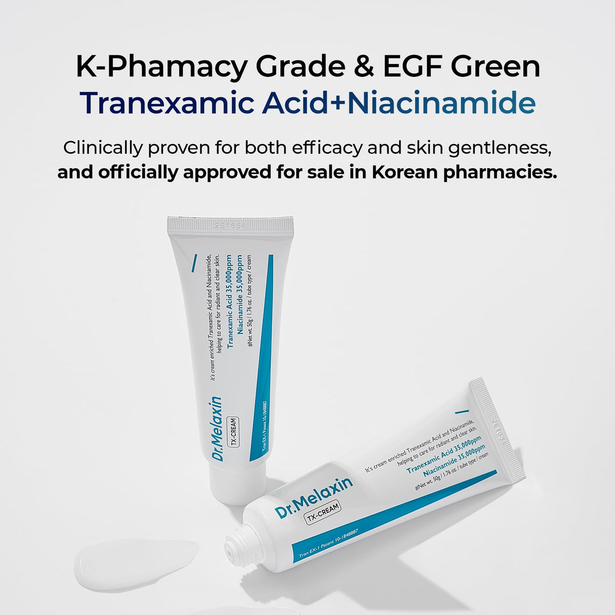 Close-up of Dr.Melaxin TX Tranexamic Acid Cream texture