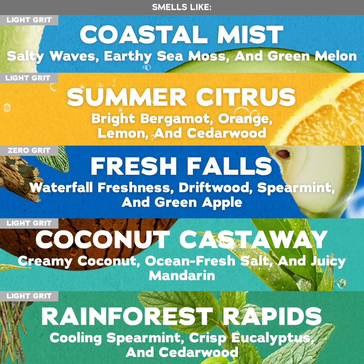 Close-up of Dr. Squatch Coconut Castaway bar soap