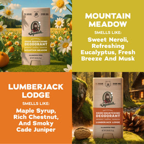 Close-up of Dr. Squatch deodorant ingredients