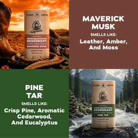 Close-up of Dr. Squatch deodorant stick with natural ingredients
