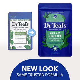 Close-up of Dr Teal's Epsom Salt texture