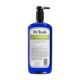 Close-up of Dr Teal's Eucalyptus & Spearmint Body Wash showing texture