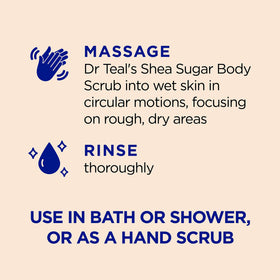 Close-up of Dr Teal's Shea Sugar Body Scrub texture