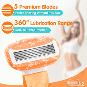 Close-up of DreamGenius Travel Razor blades