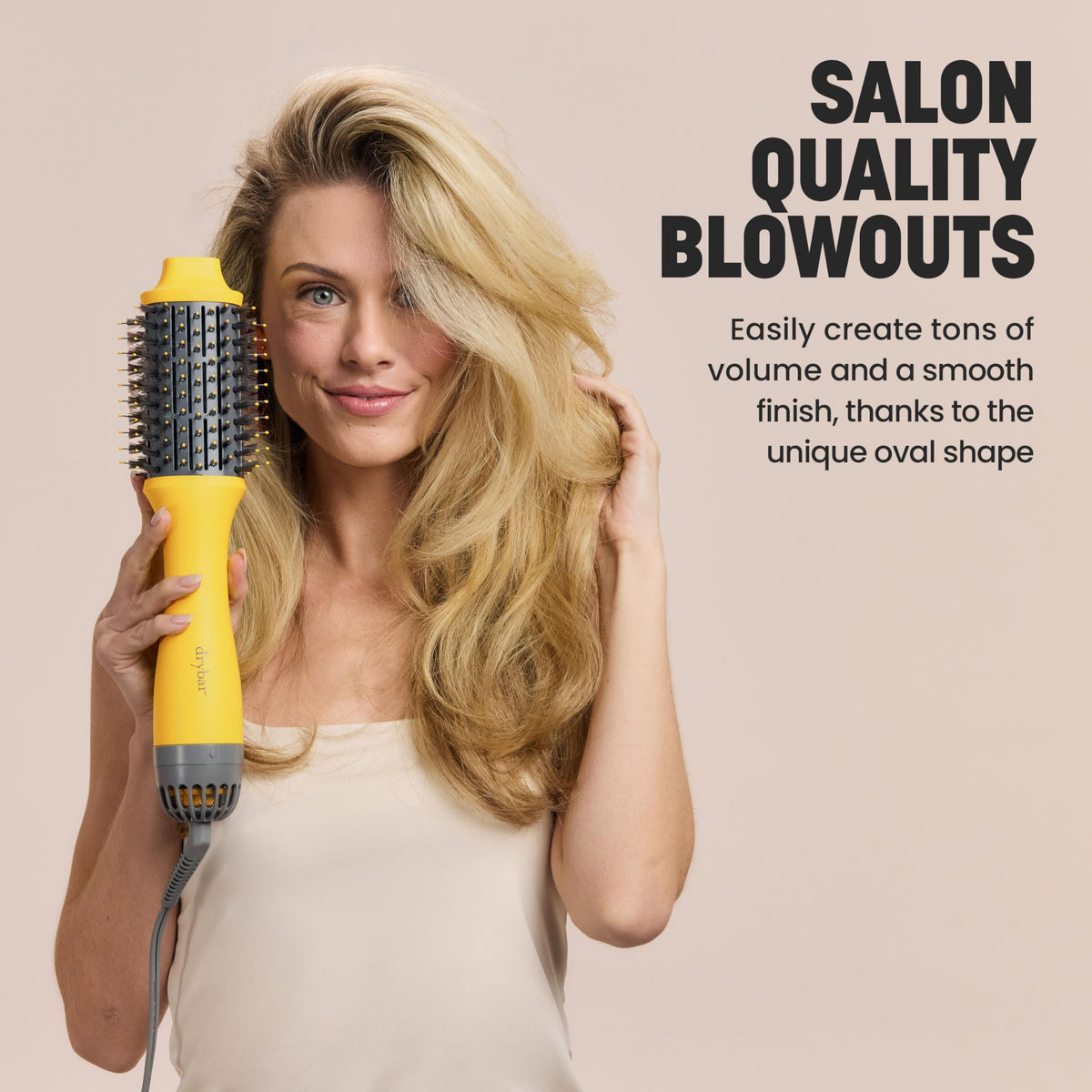 Close-up of Drybar The Double Shot bristles and structure