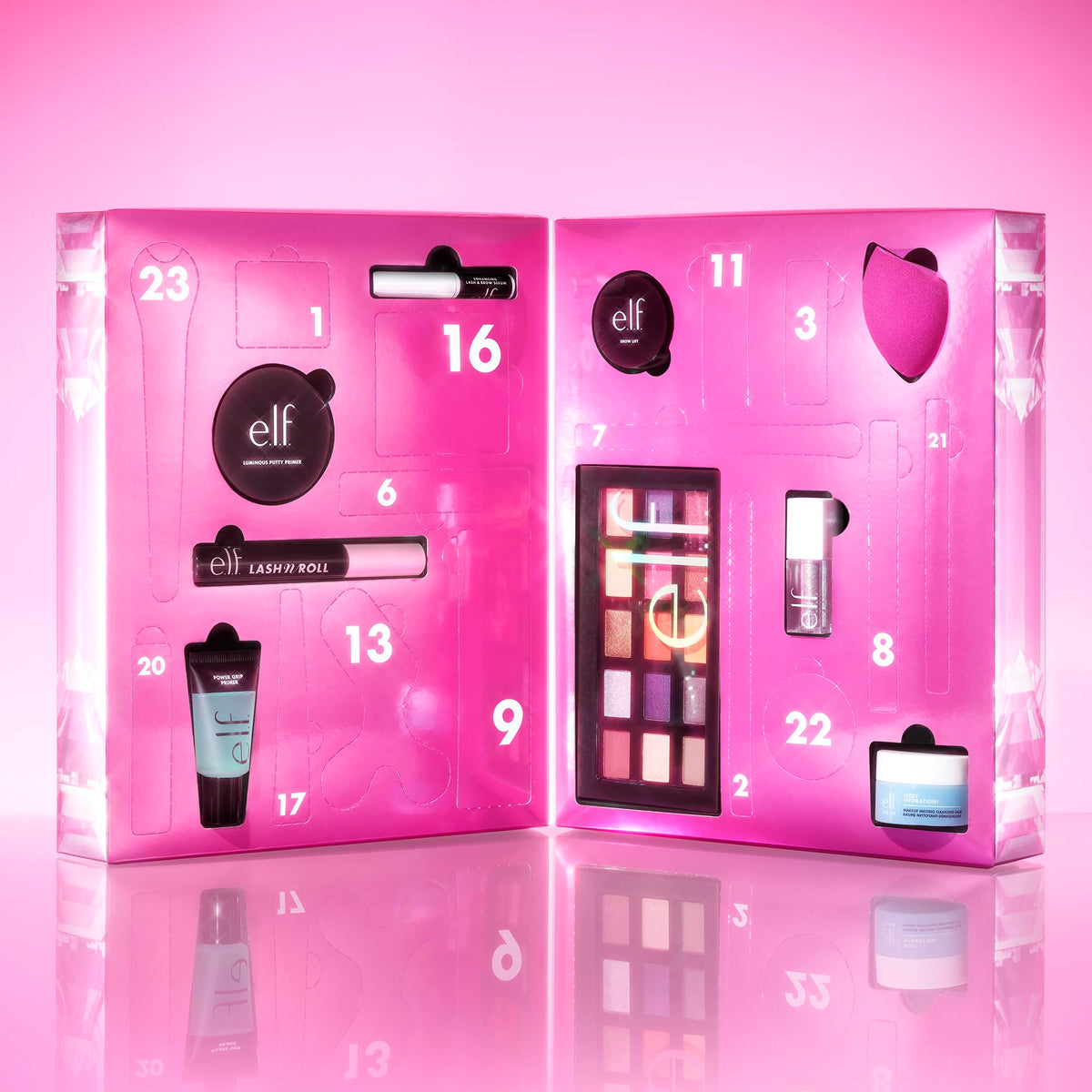 Close-up of e.l.f. Full-size Eyeshadow Palette from the advent calendar