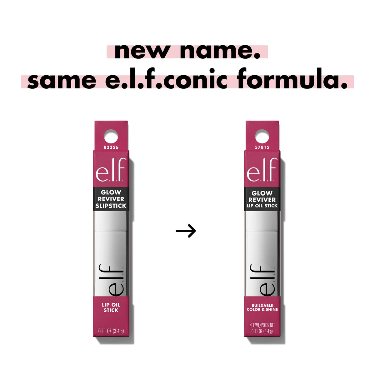 Close-up of e.l.f. Glow Reviver Lip Oil Stick showing texture