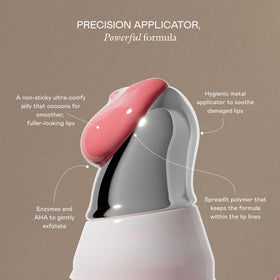 Close-up of EADEM Tinted Lip Balm Guava Fresca texture