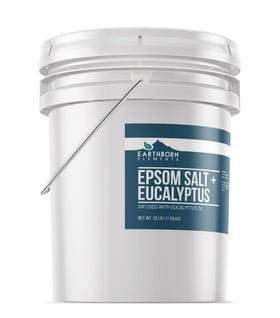 Close-up of Earthborn Elements Eucalyptus Epsom Salt texture