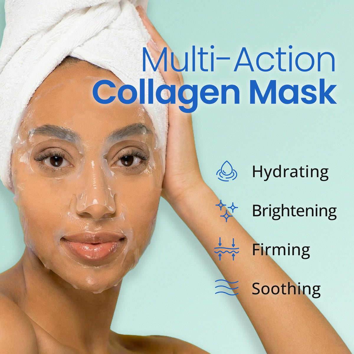 Close-up of Ebanel Hydrogel Face Mask packaging