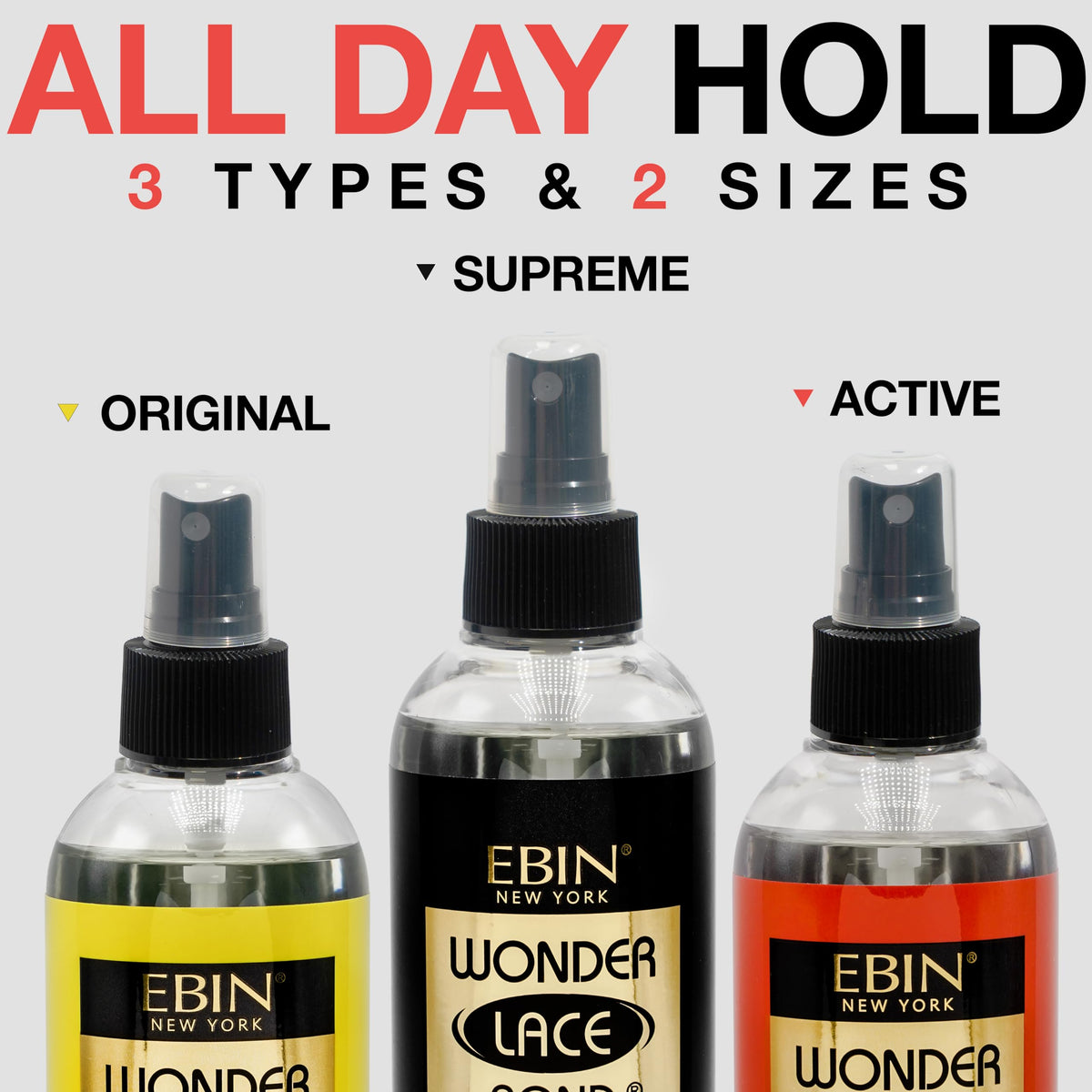 Close-up of EBIN NEW YORK Wonder Lace Bond Melt Spray nozzle