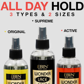 Close-up of EBIN NEW YORK Wonder Lace Bond Melt Spray nozzle