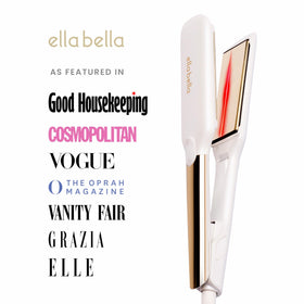 Close-up of ELLA BELLA Titanium Flat Iron temperature control