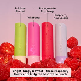 Close-up of eos Lip Balm in Rainbow Sherbet flavour