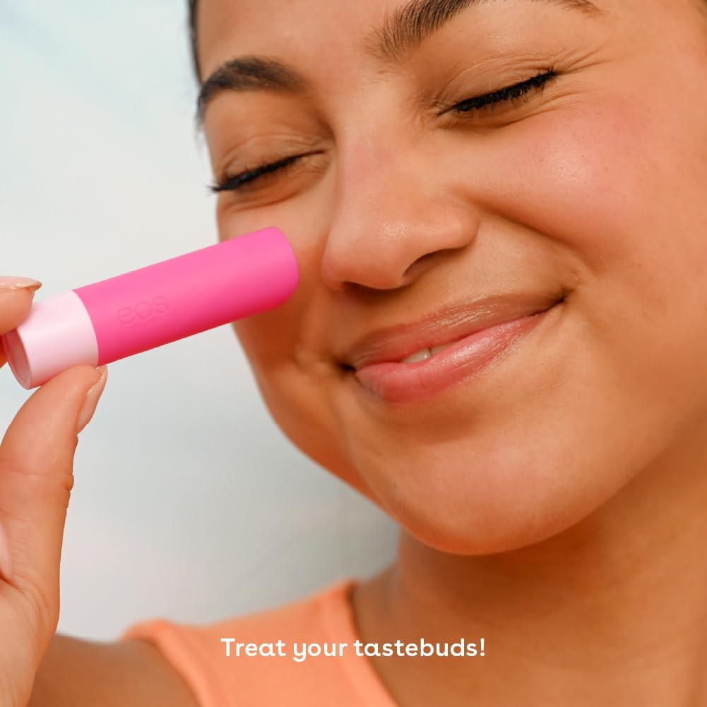 Close-up of eos Lip Balm in Wildberry flavour